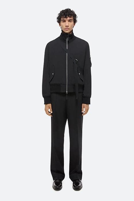 SEATBELT BOMBER POLYESTER, VIRGIN WOOL, ELASTANE BLACK by Helmut Lang