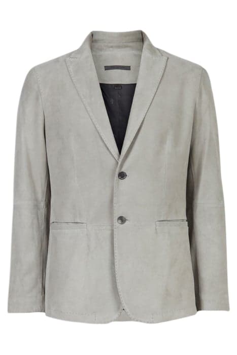 GOAT SKIN TWO BUTTON PEAK LAPEL JACKET W GRIFFIN GREY by John Varvatos