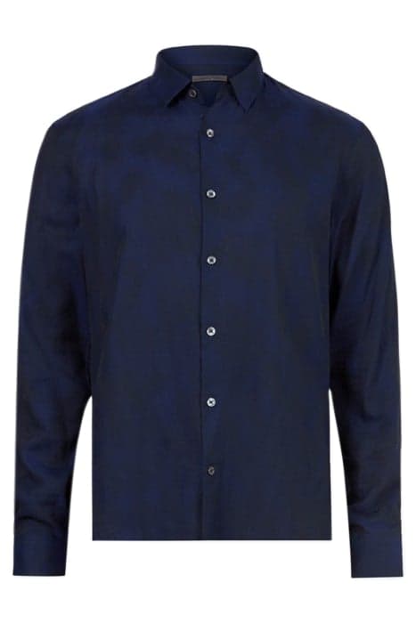 STRAIGHT BOTTOM HEM SHIRT WITH REGULAR C DEEP BLUE by John Varvatos