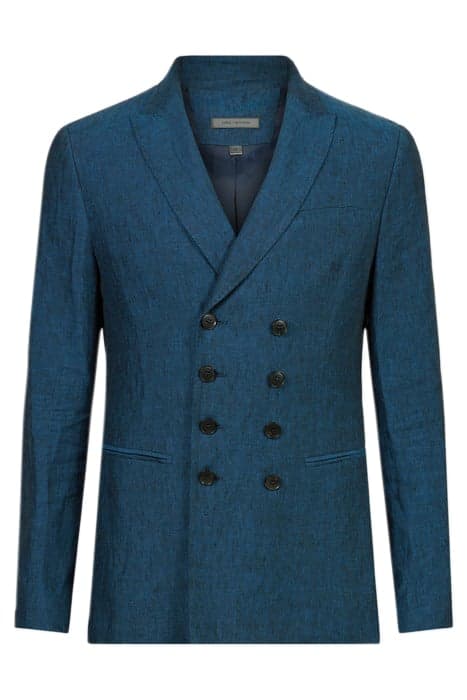 SLIM FIT DOUBLE BREASTED PEAK LAPEL JACK EMPIRE BLUE by John Varvatos