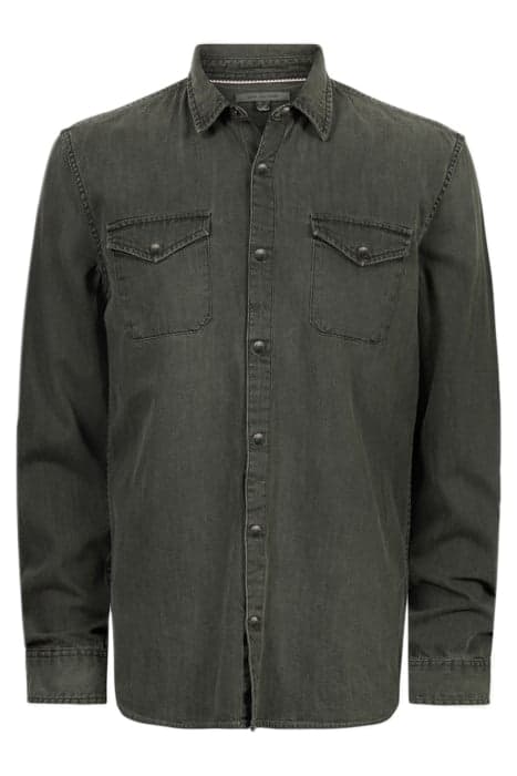 MARSHALL REGULAR FIT LS WESTERN SPORT SH MINERAL BLK by John Varvatos