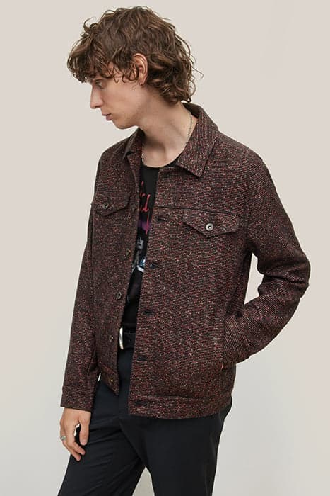 EVANS TRUCKER - MODERN TRUCKER JACKET SH RED RUM by John Varvatos