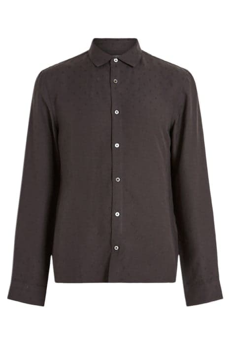 STRAIGHT BOTTOM HEM SHIRT WITH REGULAR C BLACK by John Varvatos