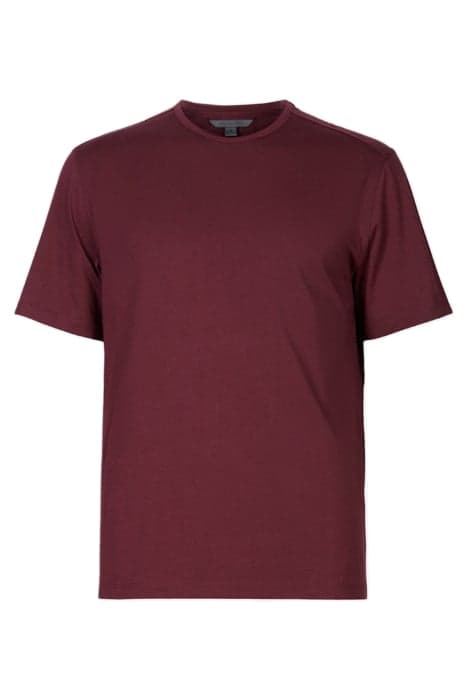 SABINE REGULAR FIT SS CREW WITH DART DET DARK PLUM by John Varvatos