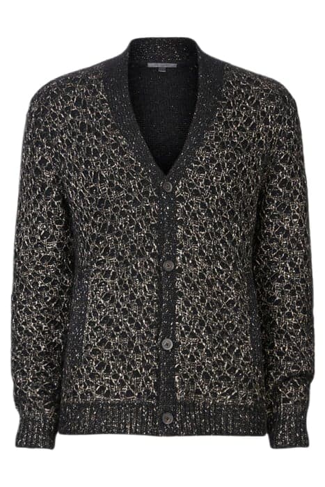 WINN REGULAR FIT CARDIGAN WITH TEXTURED BLACK by John Varvatos