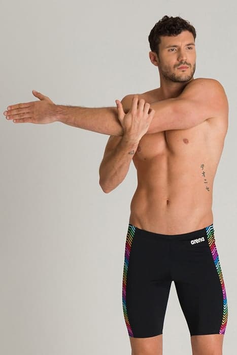 M MULTICOLOR STRIPES JAMMER BLACK-MULTI by Arena