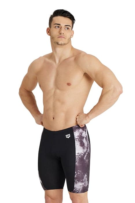 MEN'S SWIM JAMMER ALLOVER BLACK-BLACK MULTI by Arena