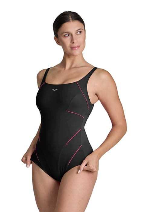 W JEWEL ONE PIECE R BLACK-ROSE VIOLET by Arena