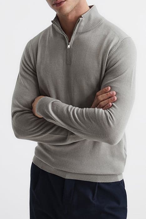 BLACKHALL-LS MERINO FUNNE FLINT GREY by Reiss