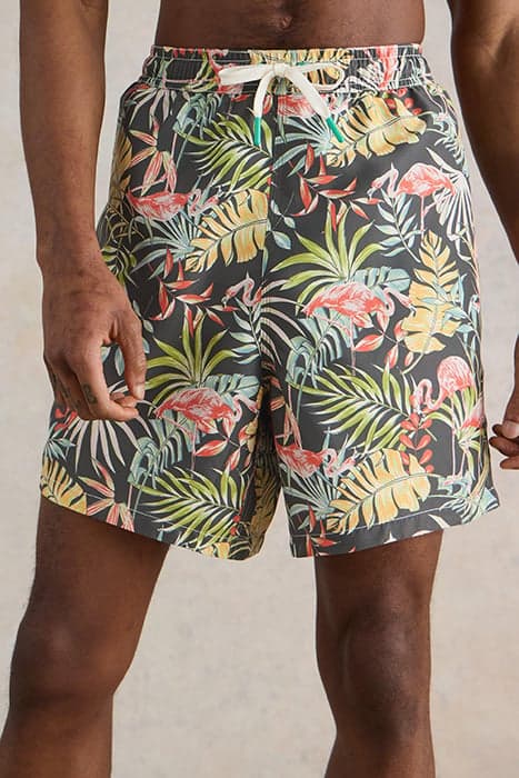 FLAMINGO SWIMSHORT BLACK PRINT by White Stuff