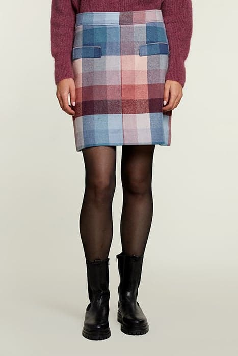 MULTI CHECKED SHORT SKIRT by River Woods