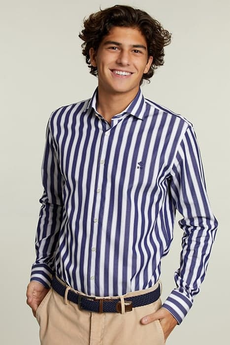 CUSTOM FIT STRIPED SHIRT MULTI by River Woods