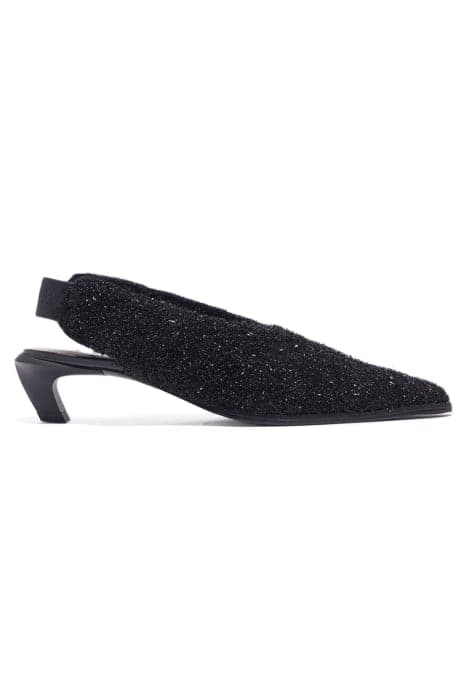 BLACK TINSEL COURT SHOE by Bimba y Lola