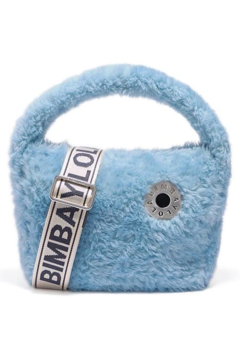 S BLUE FUR HOBO BAG by Bimba y Lola