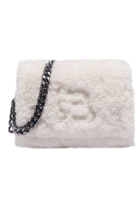 M WHITE FUR SHOULDER BAG by Bimba y Lola