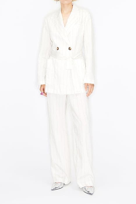 FLUID IVORY STRIPED BLAZER by Bimba y Lola