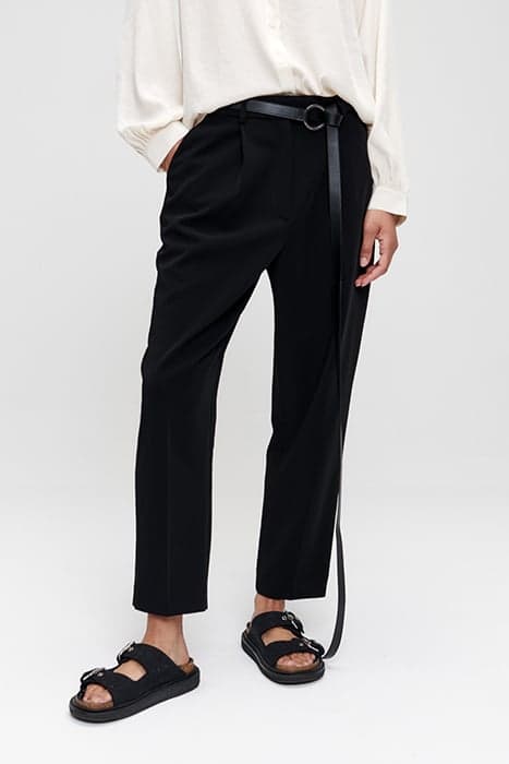 CROPPED WIDE LEG PANTS BLACK by Zenggi