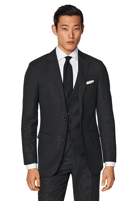 DARK GREY BIRD'S EYE TAILORED FIT SIENNA SUIT JACKET by Suitsupply