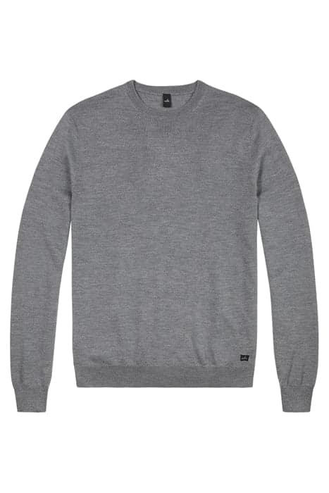 MASON | CASHFEEL CREWNECK PULLOVER MID GREY MELANGE by WAHTS