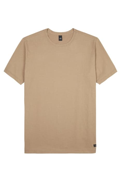 WOODS-CARBON | CREW NECK T-SHIRT DEEP BEIGE by WAHTS