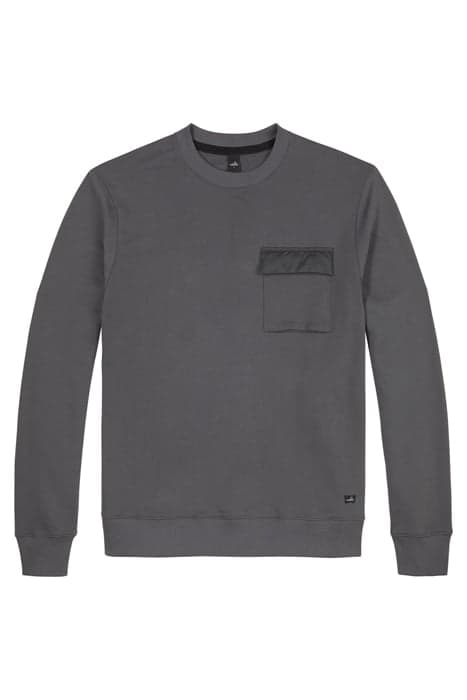 MOORE-POCKET | CHEST POCKET SWEATER ANTHRACITE by WAHTS