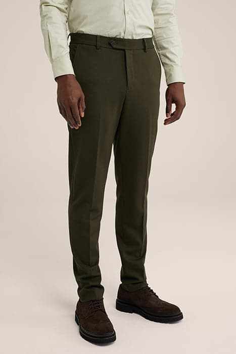 TROUSER MOSS GREEN by WE Fashion