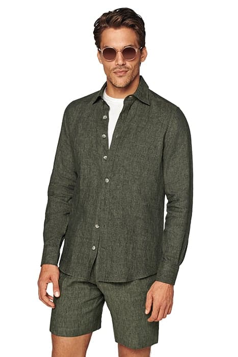 GREEN SLIM FIT SHIRT by Suitsupply