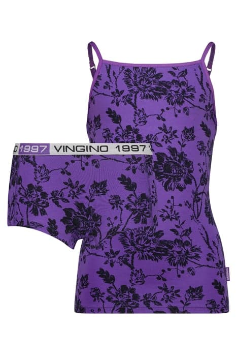 G-WO24-6 FLOWER SINGLET SET PASSION PURPLE by Vingino