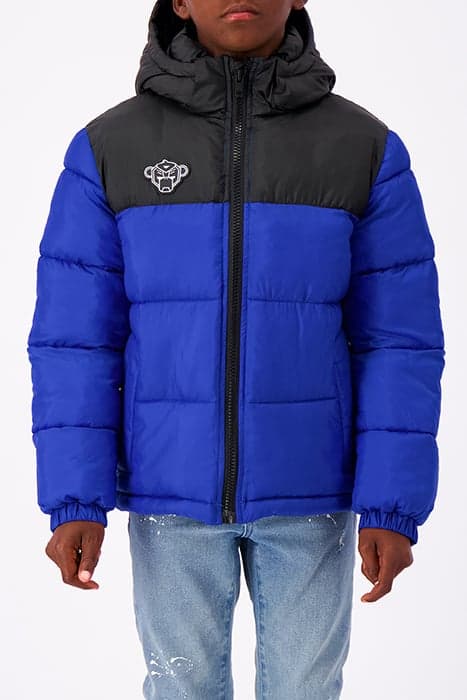 JR PEEK PUFFER JACKET BLUE by Black Bananas