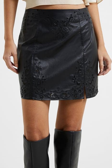 CARLOTAA PU SKIRT BLACK by French Connection