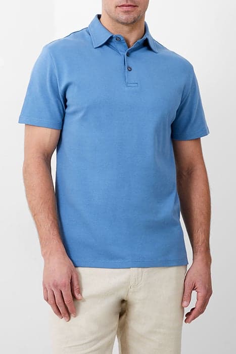 BUTTON PLACKET POLO BLUE by French Connection