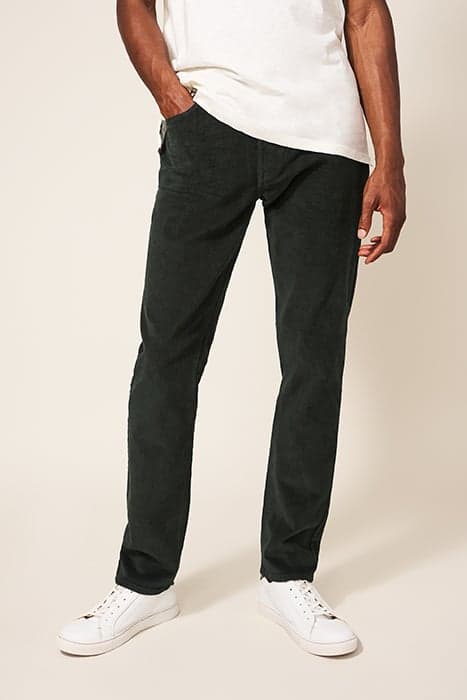 CROSBY CORD TROUSER DARK GREEN by White Stuff