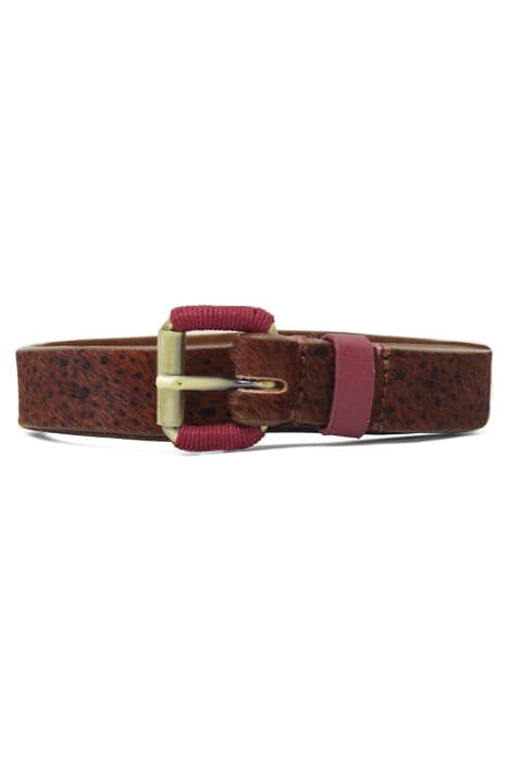 CLARA LEATHER BUCKLE BELT TAN MULTI by White Stuff