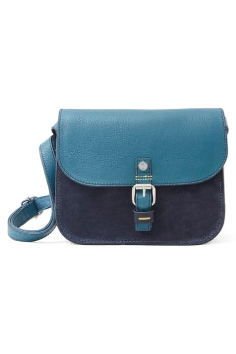 EVE BUCKLE LEATHER SATCHEL TEAL MULTI by White Stuff