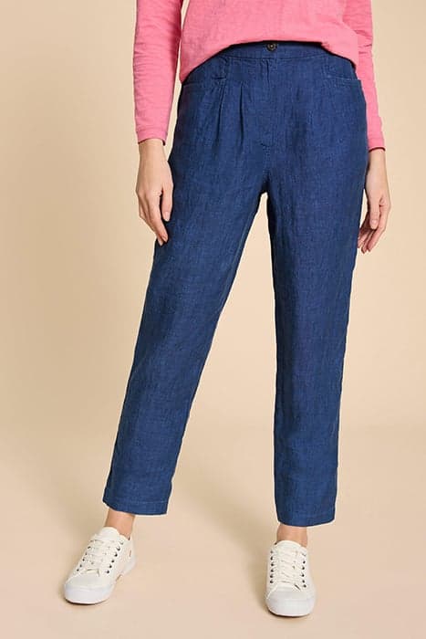 ROWENA LINEN TROUSER DARK NAVY by White Stuff