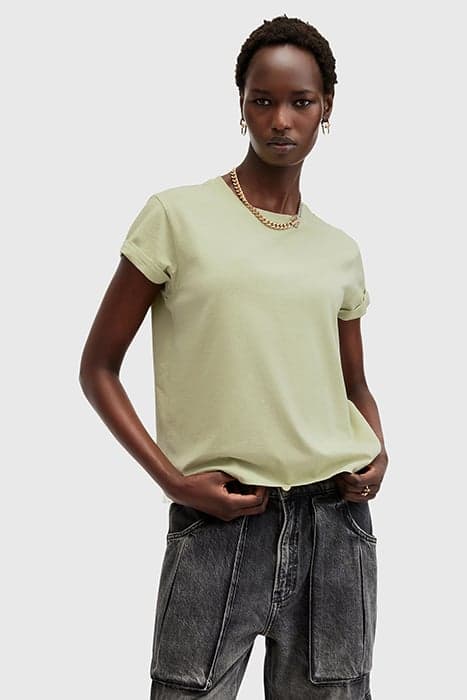 ANNA TEE EARTH GREEN by AllSaints