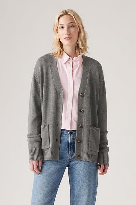 BOYFRIEND POCKET CARDI CHARCOAL HEATHER by Levi's