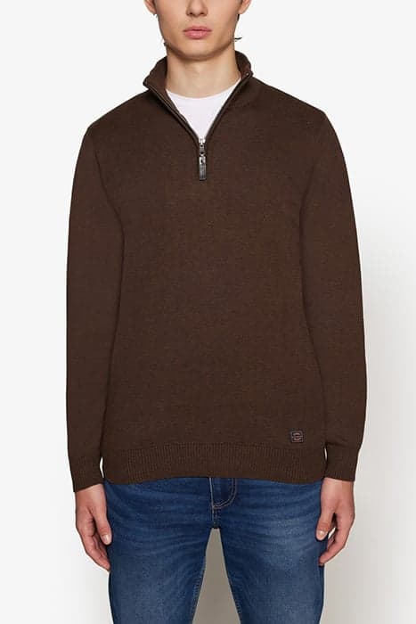 KLAUSSI HALFZIP + CHOCOLAT BROWN MELANGE by Signal