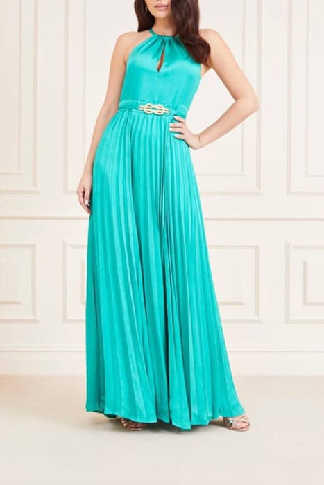 MINA LONG DRESS SOLI POMPOM GREEN by Marciano by Guess