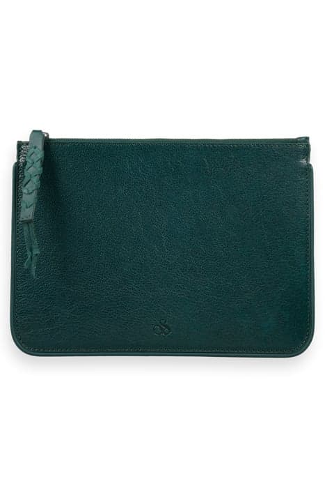 LARGE LEATHER POUCH BOTTLE GREEN by Scotch & Soda