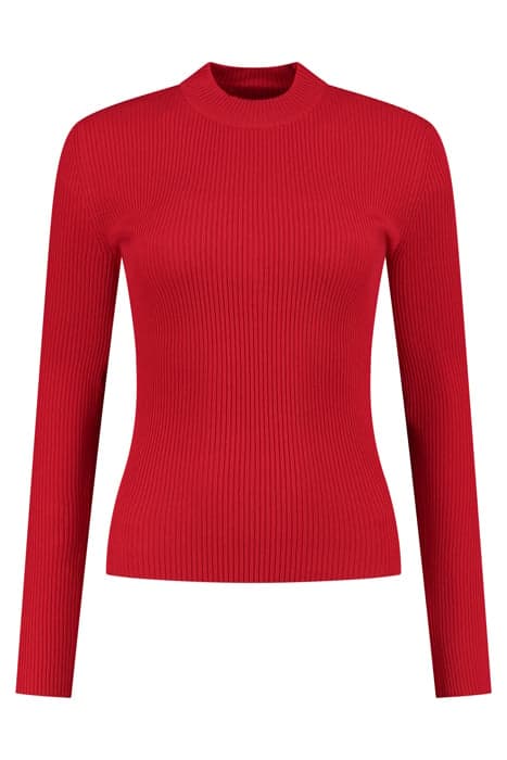 JOLIE RIB TOP RACING RED by NIKKIE