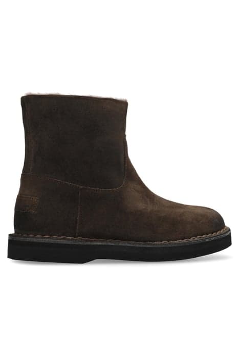 SHS1202 ANKLE BOOT SUEDE DARK BROWN by Shabbies Amsterdam