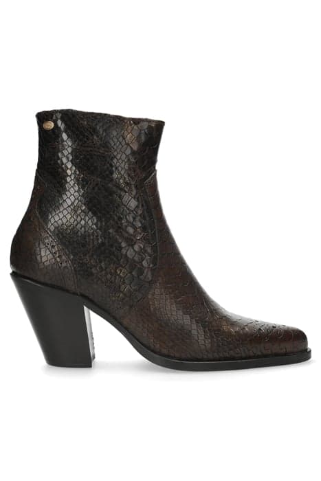 BLAIRE ANKLE BOOT WITH BROGUE DARK GREEN by Fred de la Bretoniere