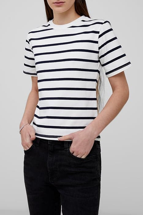 RALLIE COTT STRIPE S/S TEE MISC. by French Connection