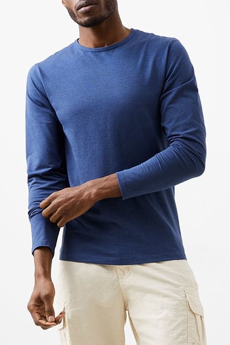 LS STRETCH TSHIRT BLUE by French Connection