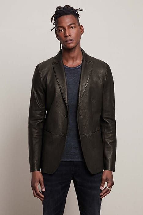 SHEEP SKIN TWO BUTTON JACKET ESPRESSO by John Varvatos