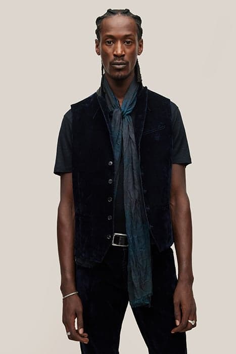 SLIM FIT PEAK LAPEL VEST NIGHT SKY by John Varvatos