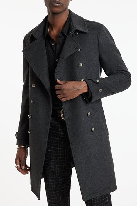 TRENCH COAT WITH MULTI DB IRON GREY by John Varvatos