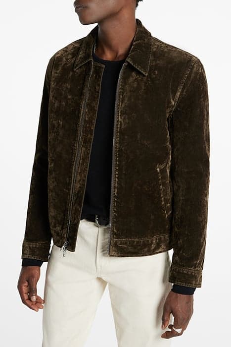 CF ZIP JACKET WITH WELT FERN by John Varvatos