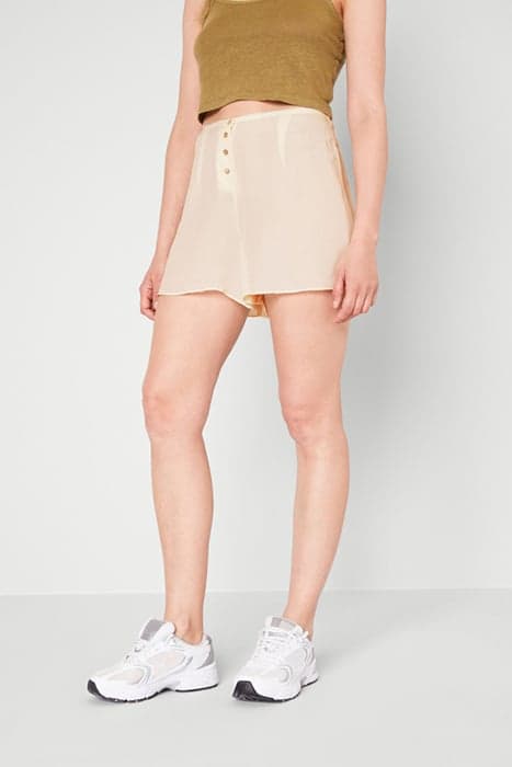 HIGH WAIST A-LINE SHORT NACRE by American Vintage